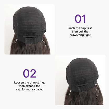 Luvme Hair MyOwn-Fit PartingMax glueless HD lace wig with bone-straight texture, baby hair, 7x6 closure, pre-cut, plucked, bleached ready