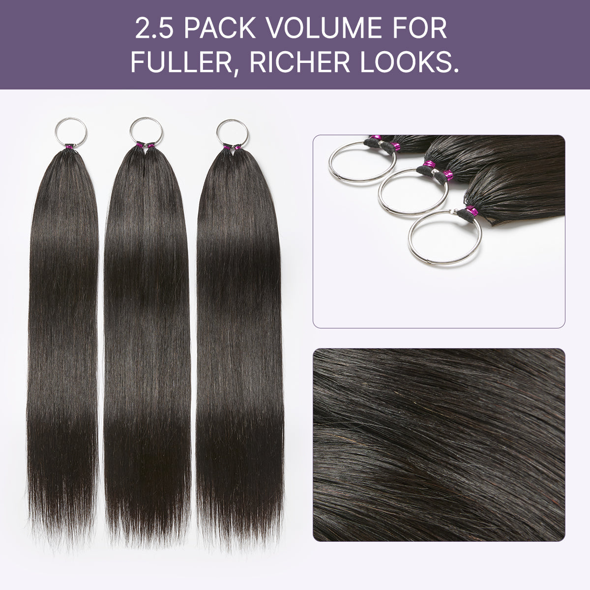 Luvme Hair Readitress™ Pre-Separated Feather Crochet Human Hair for Boho Braids, silky straight protective style with free gifts