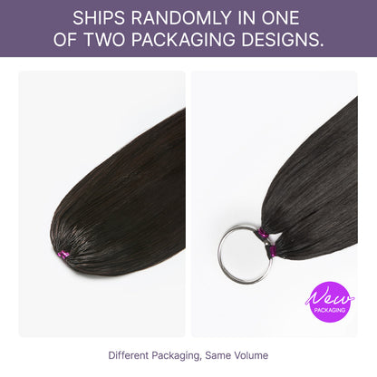 Luvme Hair Readitress™ pre-separated feather crochet human hair in silky straight style for boho braids and miracle knots.