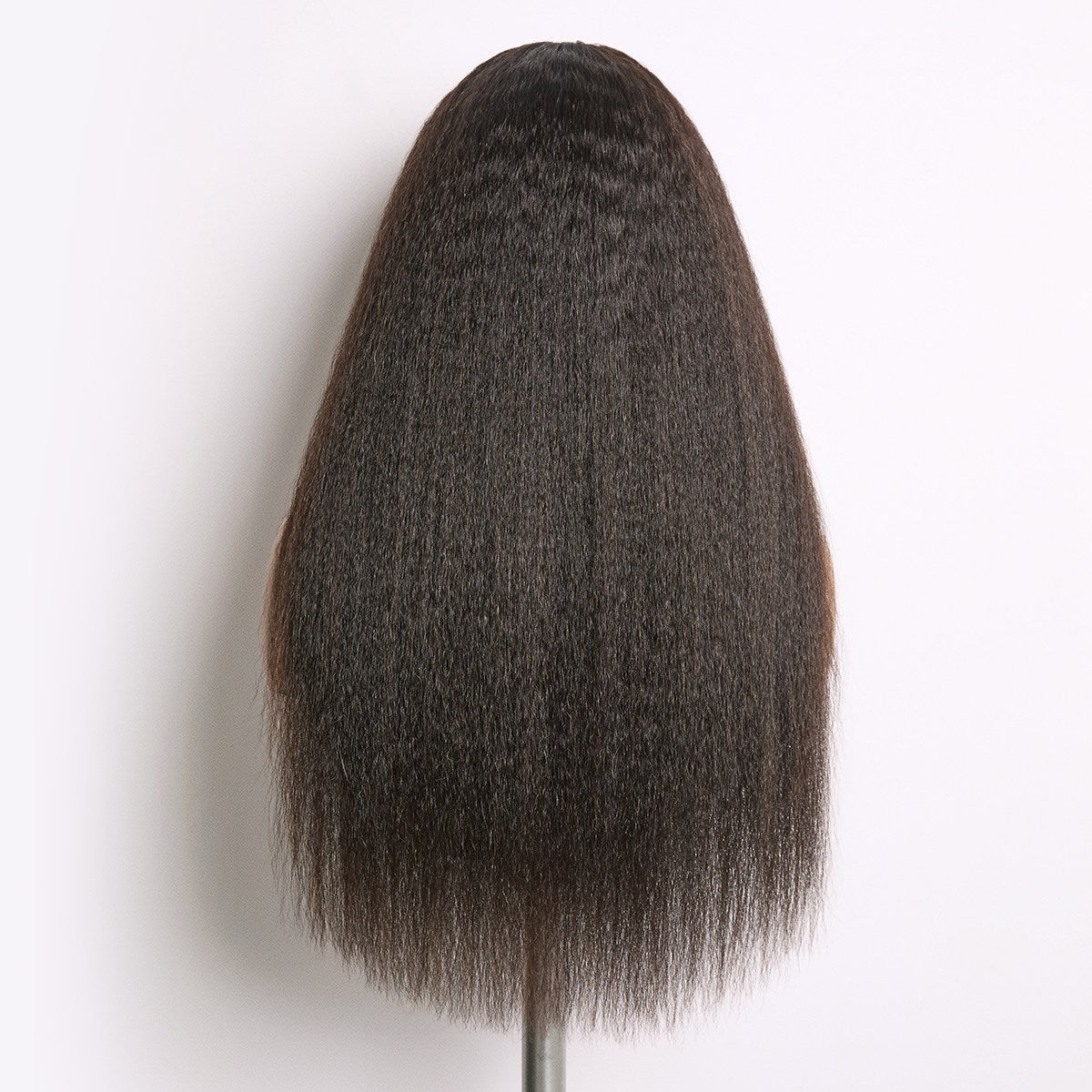 Luvme Hair True Scalp Kinky Straight V Part Glueless Human Hair Wig with flexi-fit drawstring adjustment