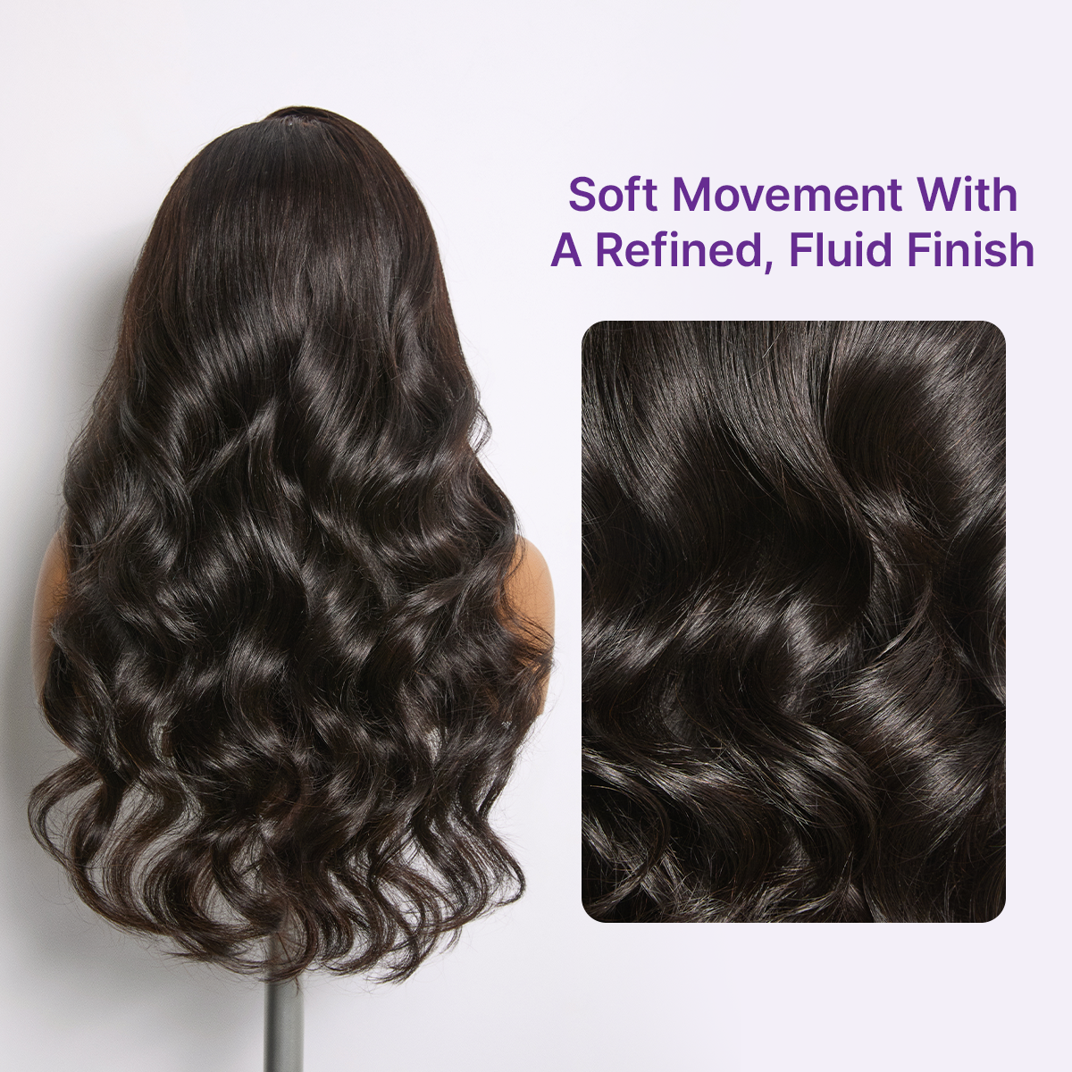 Luvme Hair MyOwn-Fit™ 360 HD Lace Body Wave Wig with natural hairline, flexible fit and pre-cut lace for seamless styling.