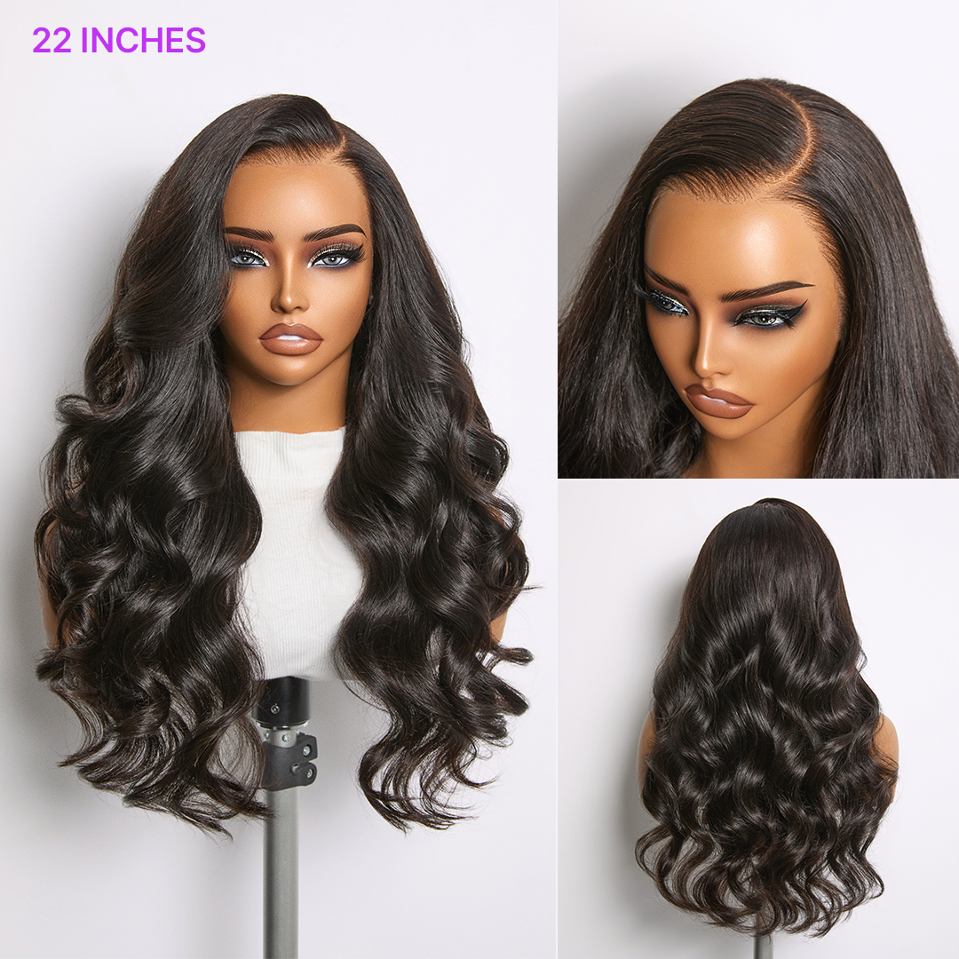 Luvme Hair MyOwn-Fit™ 360 HD Lace Body Wave Wig with natural hairline, pre-cut lace, flexible fit, and seamless finish.