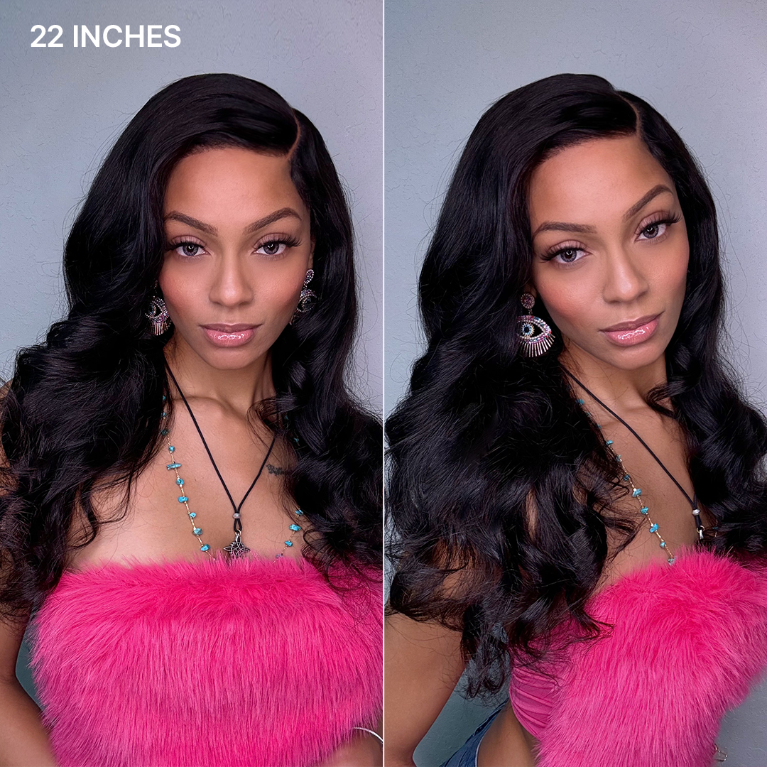 Luvme Hair MyOwn-Fit™ 360 HD Lace Body Wave Wig with natural hairline and pre-cut lace for a seamless fit.