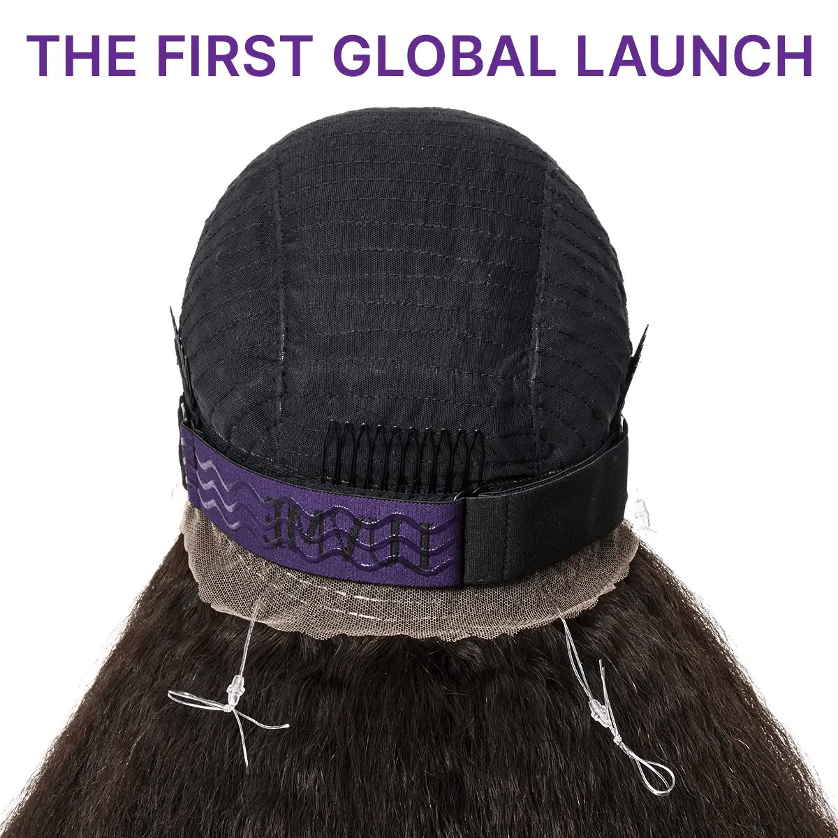 Luvme Hair MyOwn-Fit™ 360 HD lace-free water wave wig with flexible drawstring cap and pre-cut lace for natural styling.