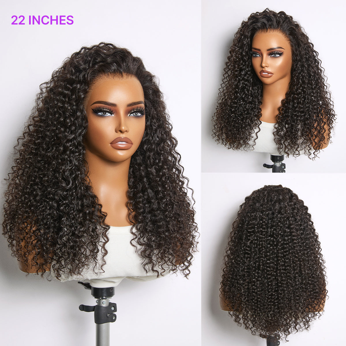 Luvme Hair MyOwn-Fit™ 360 HD lace-free water wave wig with flexi-fit drawstring cap and pre-cut lace, natural hairline and parting