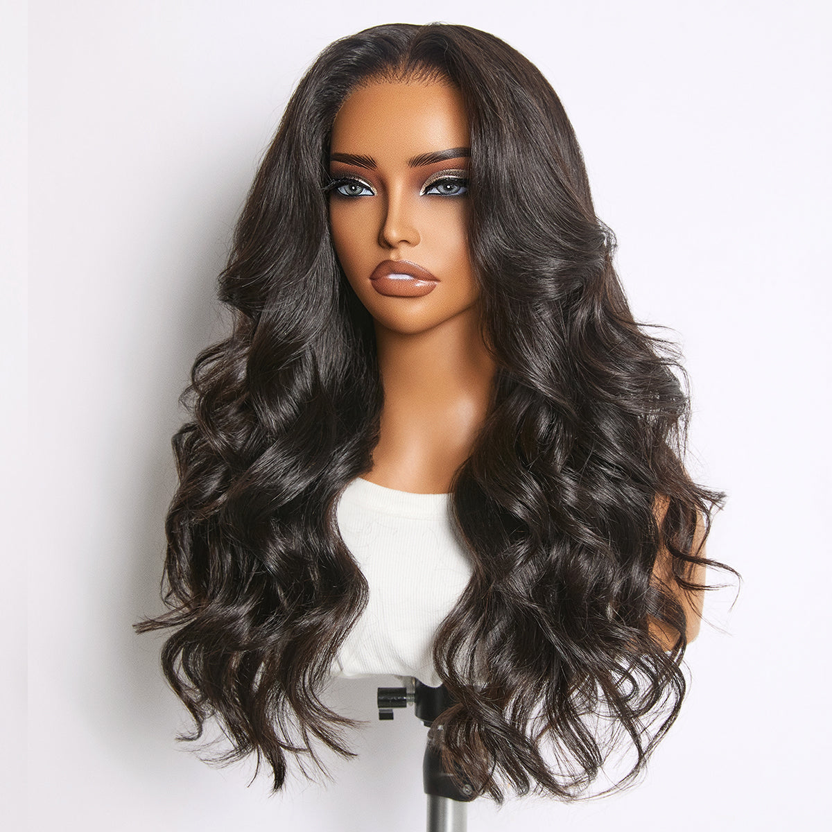 Luvme Hair All-Day Curl Hold™ long wig with HD lace, loose wave style, pre-cut lace, and glueless 7x6 lace design.