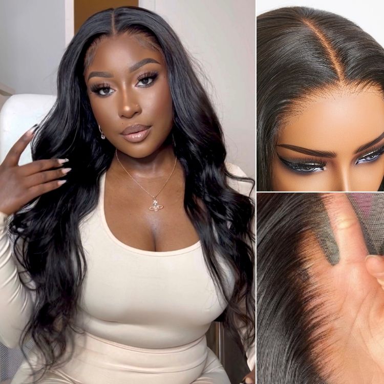 Luvme All-Day Comfort™ PartingMax 7x6 HD lace glueless human hair wig with soft loose wave style and pre-cut lace for easy wear