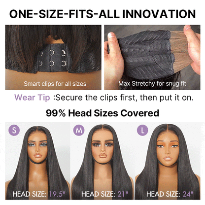 Luvme All-Day Comfort Water Wave HD Lace Human Hair Wig with 180% density, glueless 7x6 closure, pre-cut lace, soft and full.