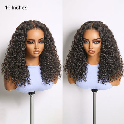 Luvme All-Day Comfort Water Wave HD lace human hair wig with 180% density, pre-cut lace, 7x6 closure, soft and full appearance