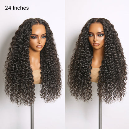 Luvme All-Day Comfort Water Wave HD lace human hair wig with 7x6 closure, soft full density, pre-cut lace, glueless style