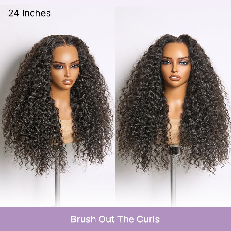 Luvme All-Day Comfort Water Wave HD lace human hair wig with 7x6 closure, soft full density, pre-cut lace, glueless style