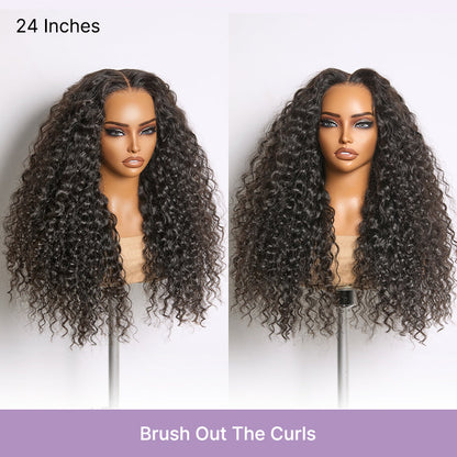 Luvme All-Day Comfort Water Wave HD lace human hair wig with 7x6 closure, soft full density, pre-cut lace, glueless style
