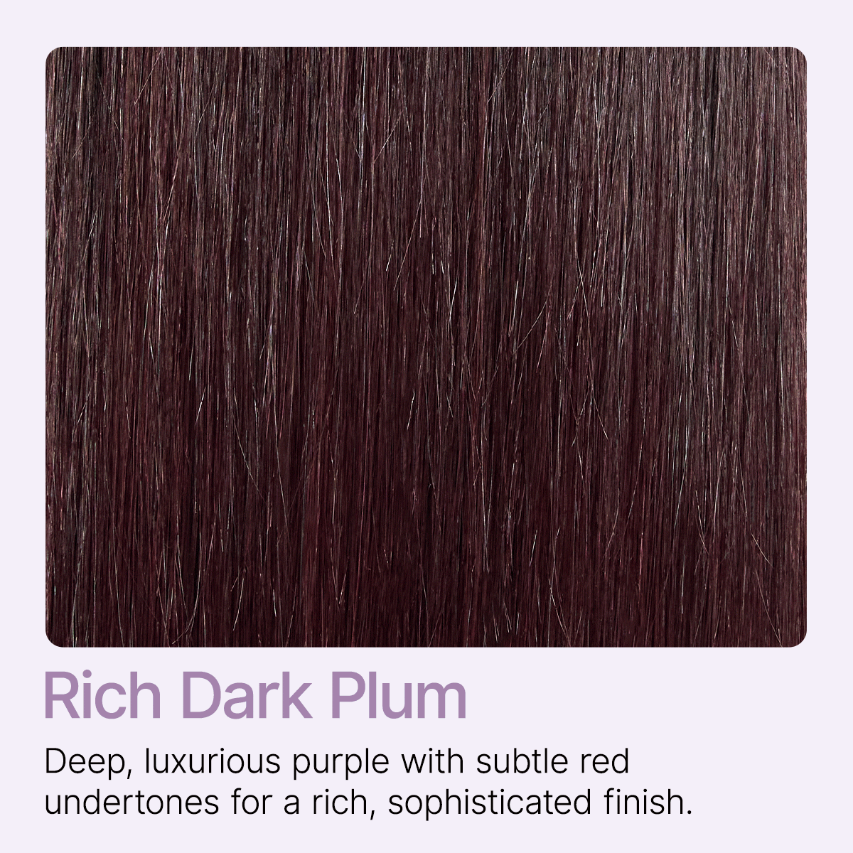 Luvme All-Day Comfort Wig with 180% density, dark plum color, straight texture, lace closure, pre-cut HD lace, baby hair.