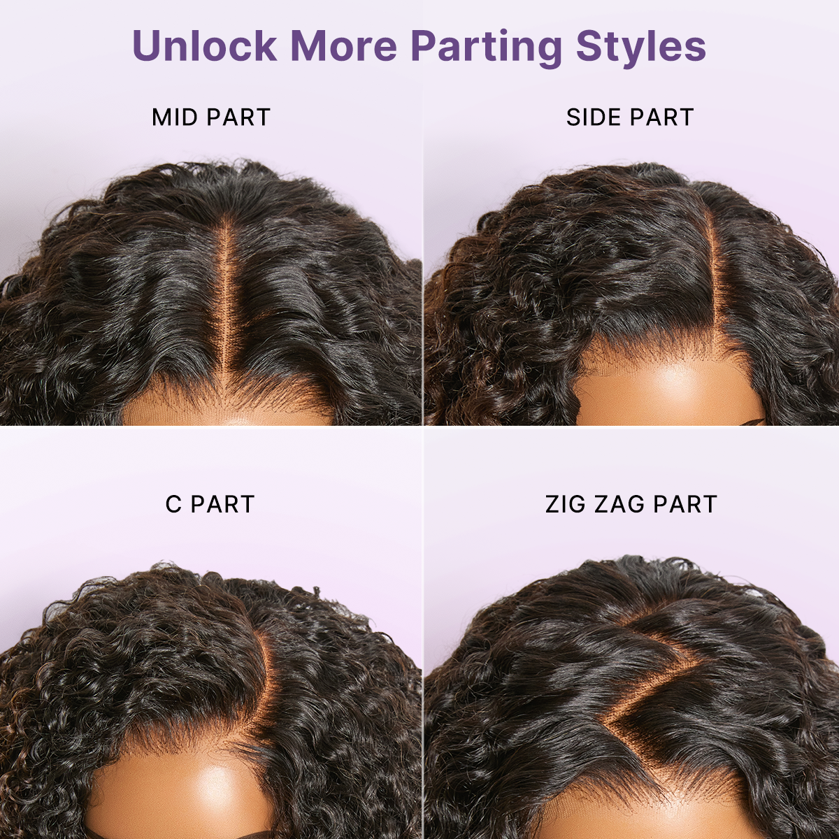 Luvme Hair Wear & Go Ombre Brown Fluffy Curly 5x5 HD lace wig with pre-cut glueless closure and 180% density