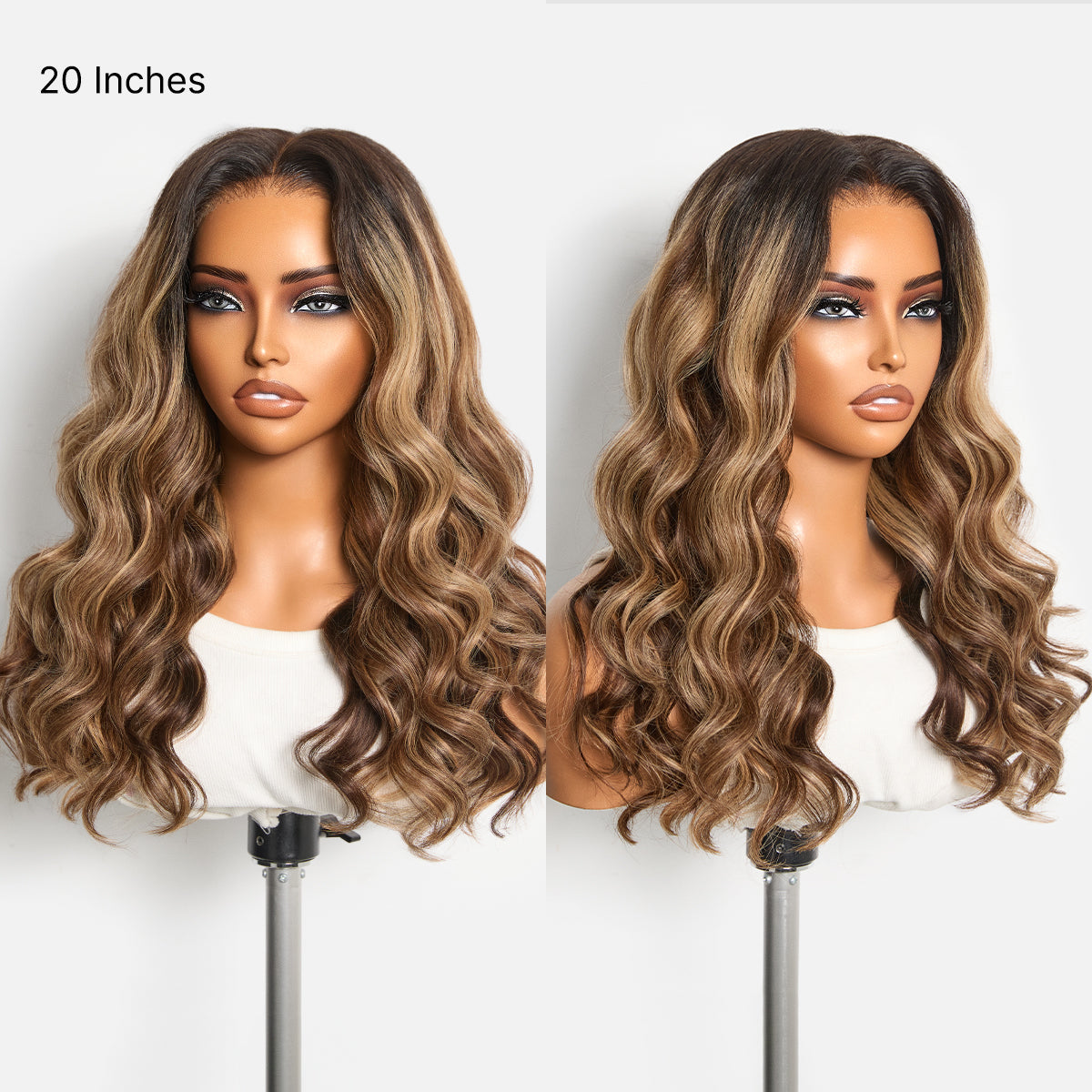 Luvme All-Day Comfort Blonde Highlight Loose Wave Wig with 7x6 HD lace closure, 180% density, glueless pre-cut lace