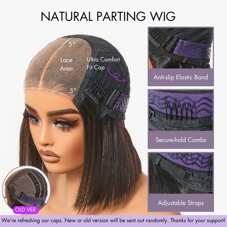 Luvme Hair 180% density curly lace closure wig with layered bouncy curls, glueless 5x5 pre-cut lace, breathable cap