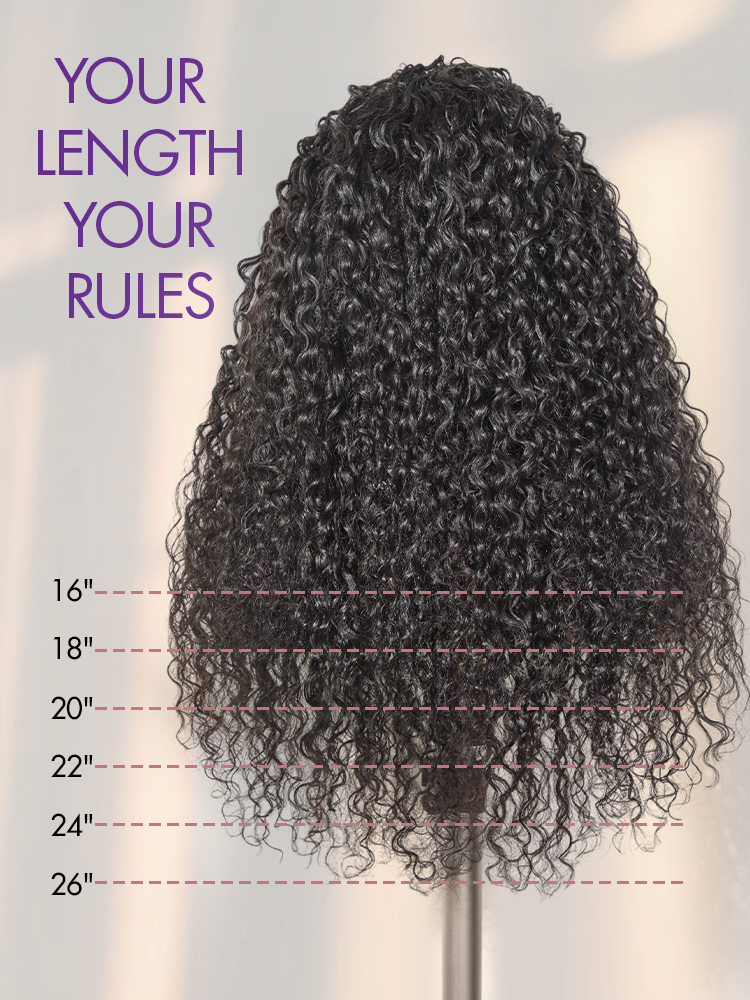 Luvme Too Easy Texture 3-in-1 water wave half wig with 180% density, glueless flexi-fit drawstring design, Luvme Hair