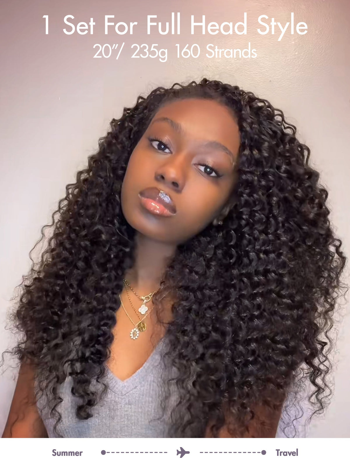 Luvme Hair Readitress™ pre-separated feather crochet human hair in deep wave and Burmese curly styles for boho braids.