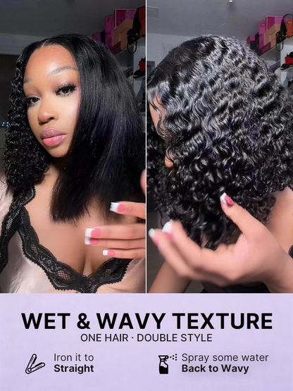 Luvme Hair Readitress™ pre-separated feather crochet human hair in deep wave and Burmese curly styles for boho braids.