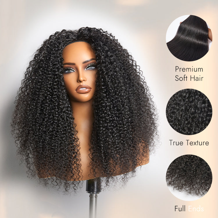 Luvme Too Easy Texture™ 3-In-1 Half Wig 180% Density Water Wave Glueless Flexi-Fit Drawstring Wig-27