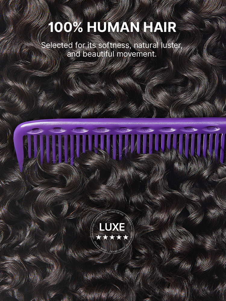 Luvme Hair Burmese curly 100% virgin human hair bundle showcasing soft, voluminous, tightly curled texture.