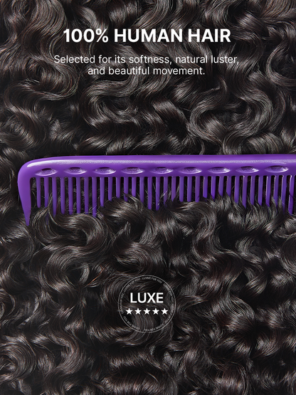 Luvme Hair Burmese curly 100% virgin human hair bundle showcasing soft, voluminous, tightly curled texture.