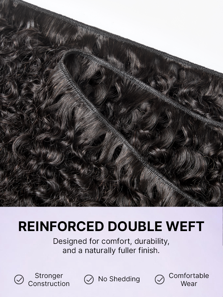 Luvme Hair Burmese curly 100% virgin human hair bundle showcasing soft, voluminous, and tightly curled texture.