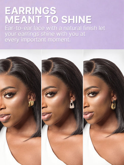 Luvme Hair NatureMAX™ 200% Density Ombre Brown and Natural Black HD Lace Front Wig with loose wave, glueless cap, pre-cut lace