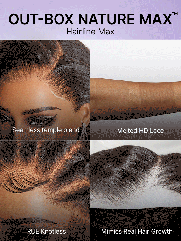 Luvme Hair NatureMAX™ 200% Density Loose Wave HD lace front wig with pre-cut lace and adjustable drawstring cap.