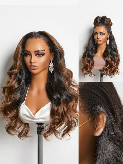 NatureMAX™ 200% Density Loose Wave Glueless 13x6 HD Lace Front Wig Human Hair Pre-Cut Lace Flexi-Fit Drawstring Cap-101