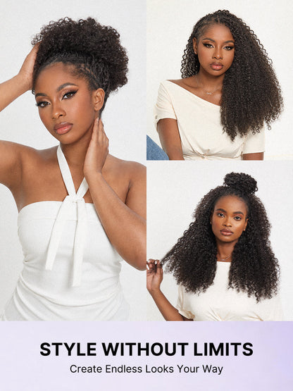 Luvme Hair Miracle Knots Burmese Curly crochet hair extensions for boho braids, twists, and protective styles, lightweight and soft.