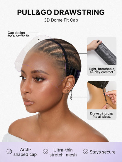 Luvme Hair PreMax 180% density water wave lace front wig with 13x4 frontal, pre-cut lace, and flexible drawstring cap.