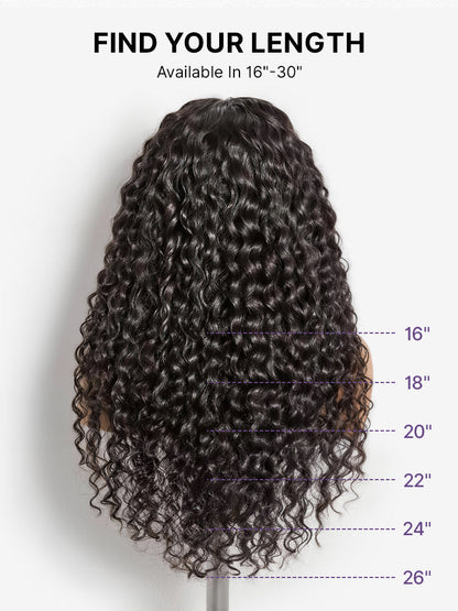 PreMax 180% Density 4C Edges Water Wave Wig 13x4 Frontal Pre-Cut Lace Wig Flexi-Fit Drawstring Cap-07