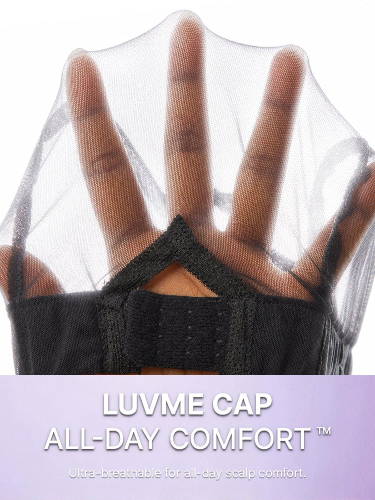 Luvme All-Day Comfort Wig with blonde highlights, layered Yaki straight style, 7x6 HD lace closure, glueless, pre-cut lace.
