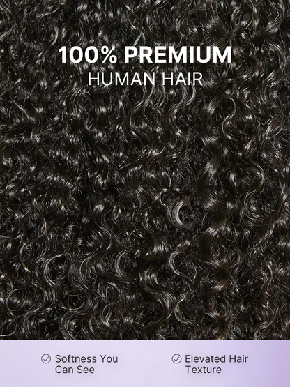 Luvme Hair beginner-friendly kinky curly glueless lace wig with bangs, 200% density, 5x5 closure, fits all head sizes