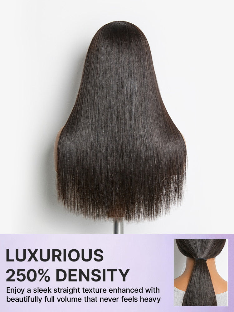 US Only | Luvme All-Day Comfort™ Wig 180% / 250% Density Bone Straight with Baby Hair PartingMax Glueless 7x6 Closure HD Lace Wig Pre-Cut Lace-111