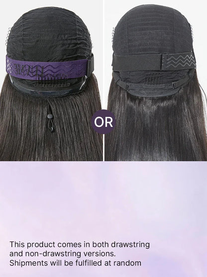 PreMax Wigs | Super Natural Hairline Silky Straight Glueless 13x4 Frontal Lace Wig Human Hair Pre-Cut Lace-64