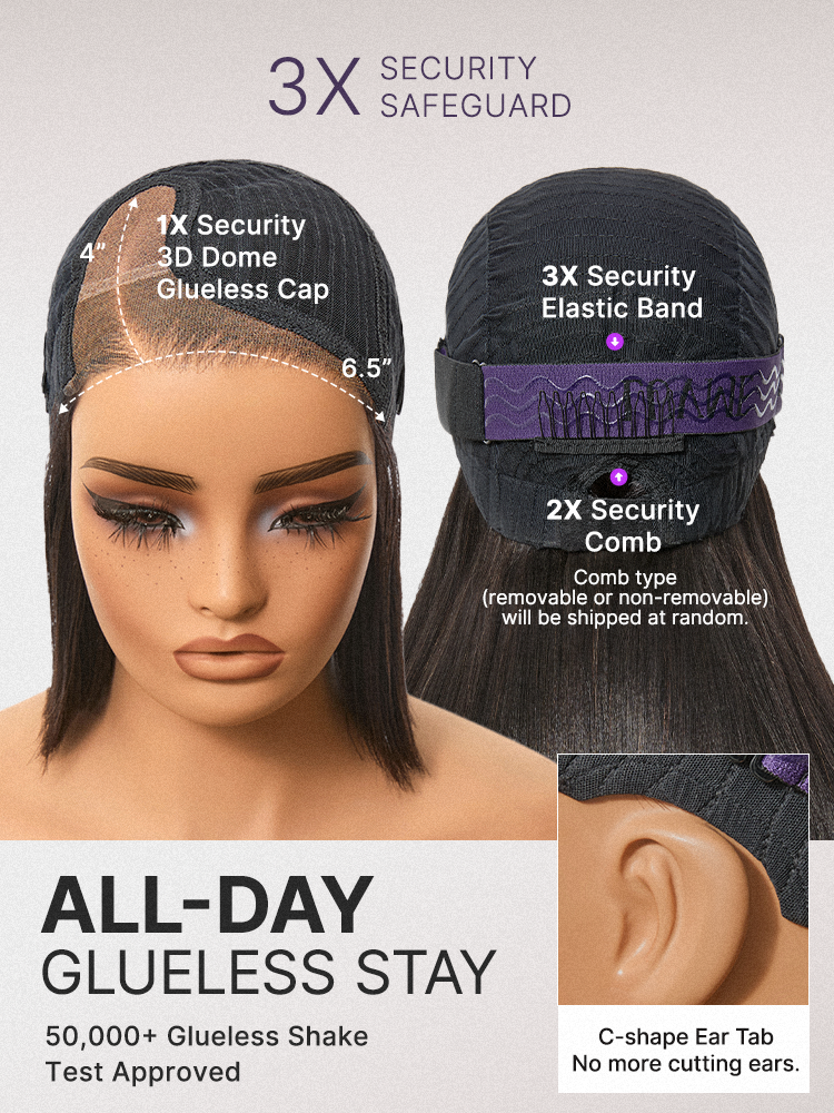 AiryFit™ Scalp Care Wigs | Effortless Water Wave Snugfit Glueless 5x5 Closure Pre-Cut Lace Curly Wig-38