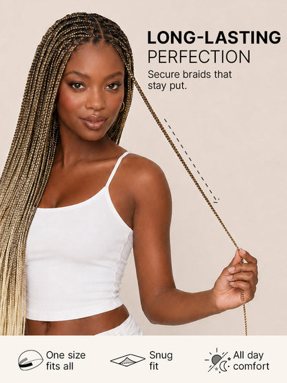 OwnScalp™ 613 Blonde Lightweight Salon-Like Braids with a Real Scalp Look Full HD Lace Knotless Box Braided Wig Drawstring Cap - US Only-77