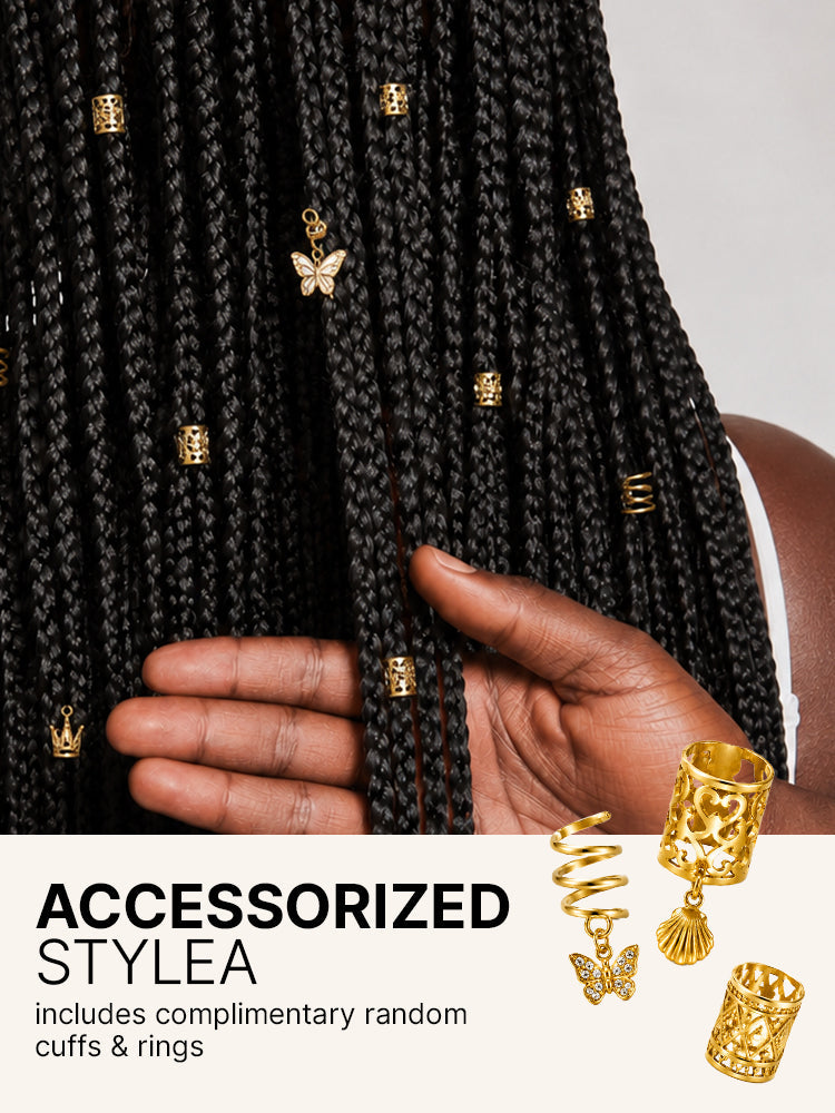 OwnScalp™ 613 Blonde Lightweight Salon-Like Braids with a Real Scalp Look Full HD Lace Knotless Box Braided Wig Drawstring Cap - US Only-84