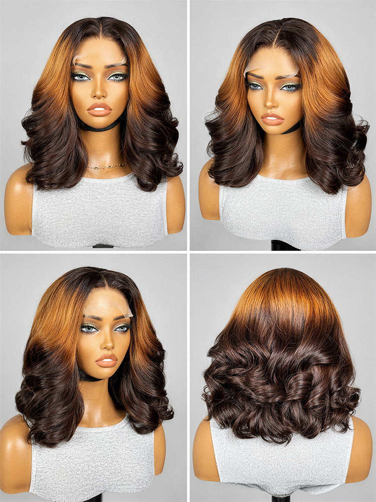 Luvme Hair PreMax 12-inch 5x5 HD lace closure wig with custom pre-cut lace and 180% density for natural look