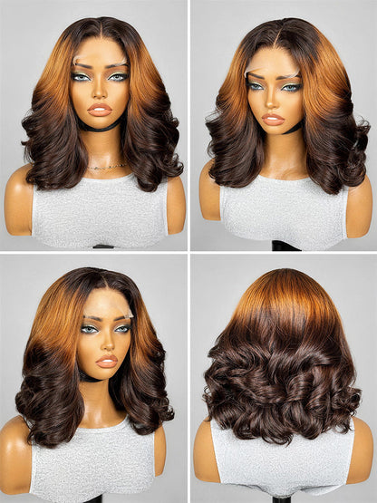 Luvme Hair PreMax 12-inch 5x5 HD lace closure wig with custom pre-cut lace and 180% density for natural look