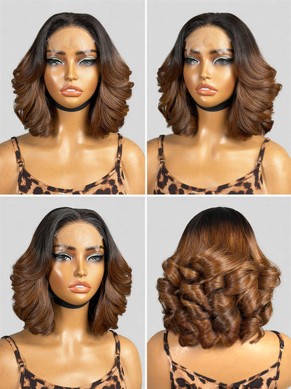 Luvme Hair PreMax 180% Density 12-inch 5x5 HD lace closure wig with pre-cut lace, custom fit and natural look.