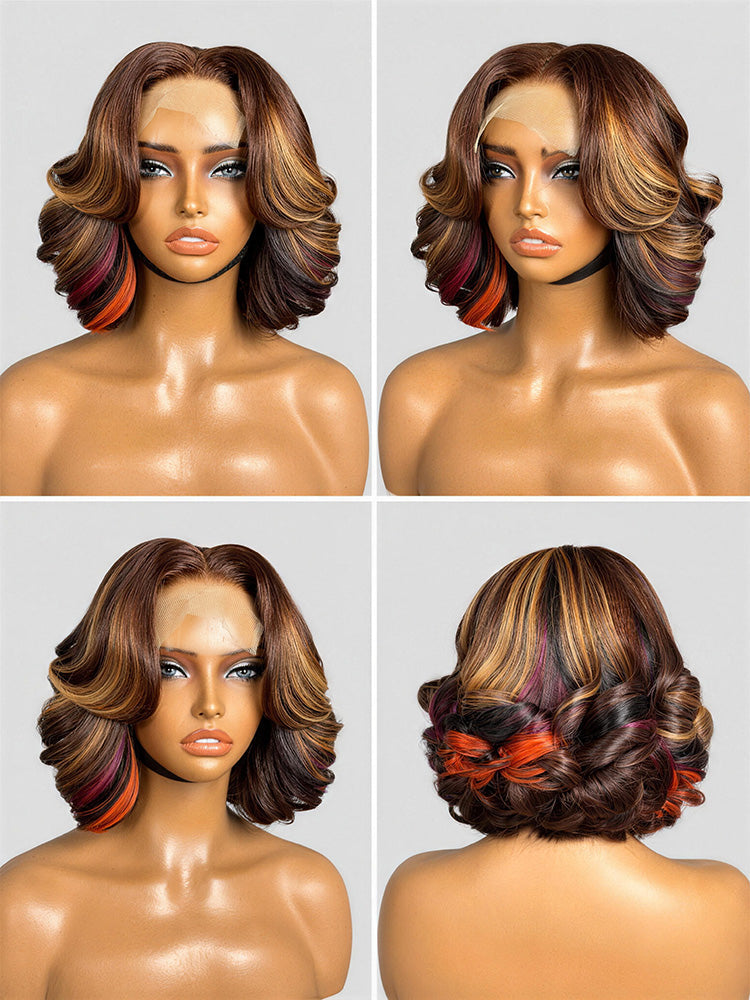 Luvme Hair PreMax 180% density 12-inch 5x5 closure HD lace custom wig with pre-cut lace, natural hair texture and parting
