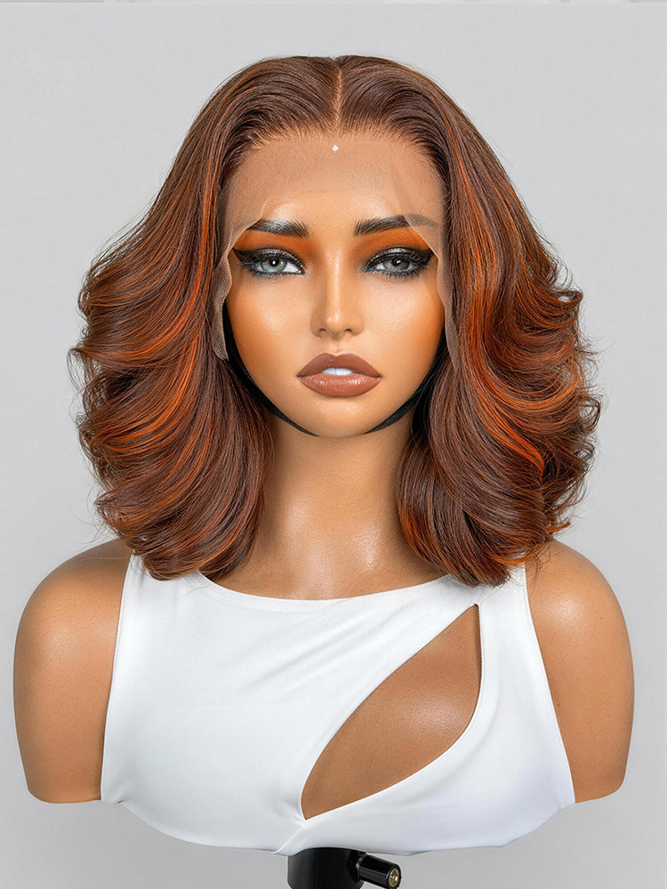 Luvme Hair PreMax 180% Density 12-inch 13x4 HD lace frontal wig with pre-cut lace and natural hair texture.