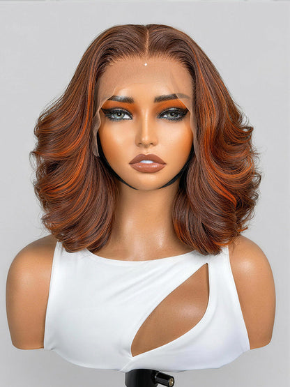 Luvme Hair PreMax 180% Density 12-inch 13x4 HD lace frontal wig with pre-cut lace and natural hair texture.