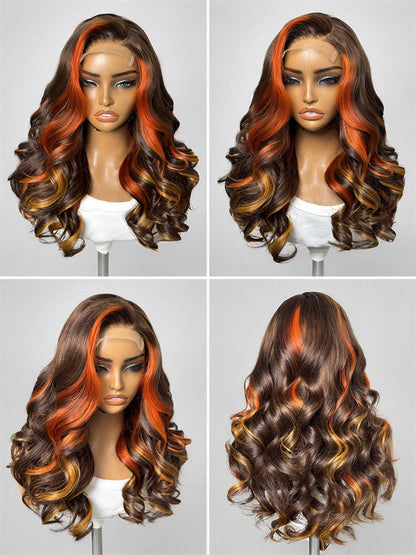 Luvme Hair PreMax 180% density 18-inch 5x5 closure HD lace custom wig with pre-cut lace and natural hair texture.