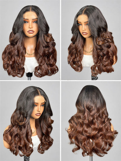 Luvme Hair PreMax 180% Density 18-inch 5x5 HD lace closure custom wig with pre-cut lace and natural hair appearance.