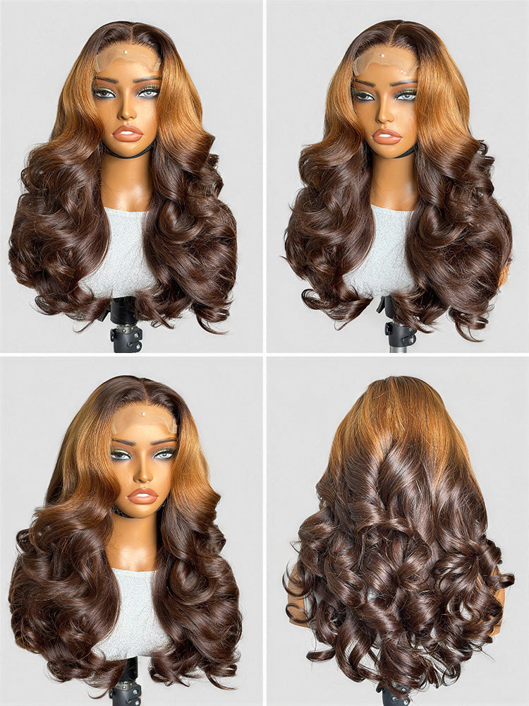 Luvme Hair PreMax 180% density 18-inch 5x5 closure HD lace custom wig with pre-cut lace, natural hairline and realistic texture.