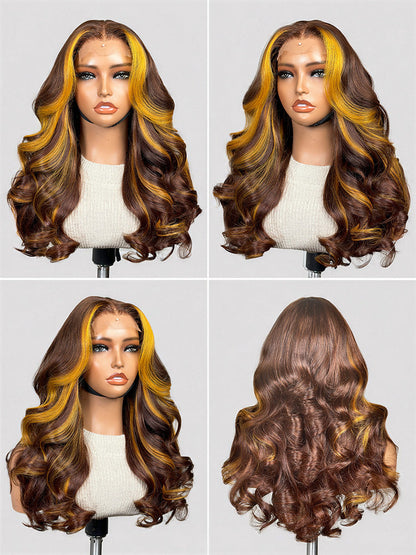 Luvme Hair PreMax 180% density 18-inch 5x5 closure HD lace custom wig with pre-cut lace and natural-looking hair.